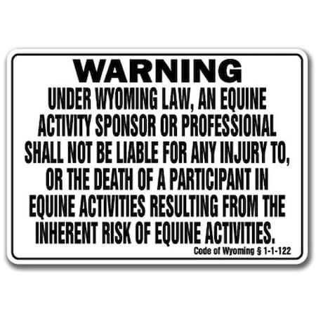Signmission 18 in Height, Aluminum, 18" x 12", WS-A-1218-Wyoming WS-A-1218-Wyoming
